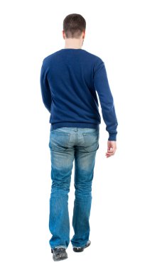 Arkadan görünüş-yakışıklı bir adam olacak.