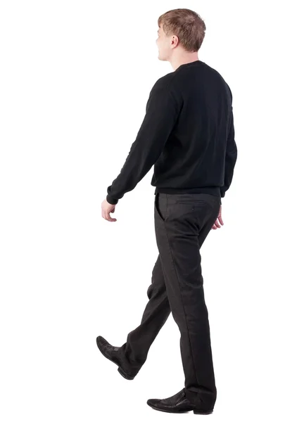 Vista posteriore di camminare uomo d'affari — Foto Stock