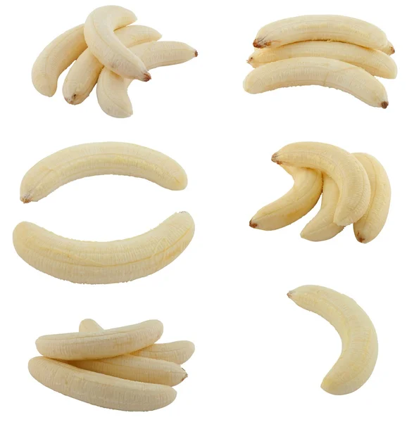 Collectie van vruchten banaan — Stockfoto