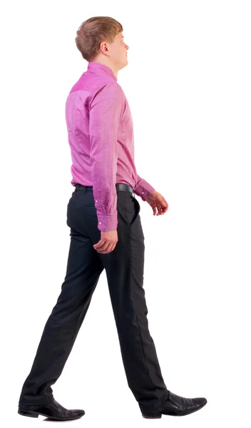 Vista trasera del hombre de negocios caminando — Foto de Stock