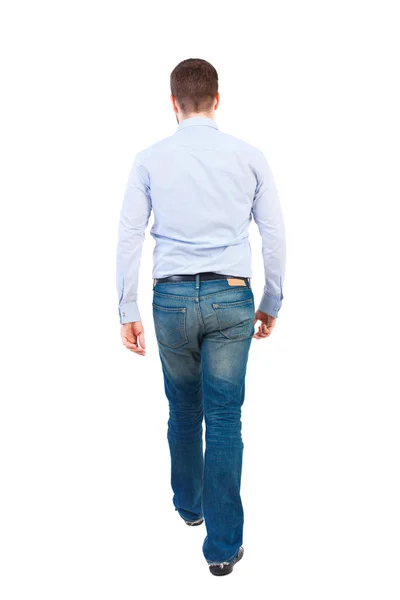 Back view of walking businessman. — Stock Photo, Image