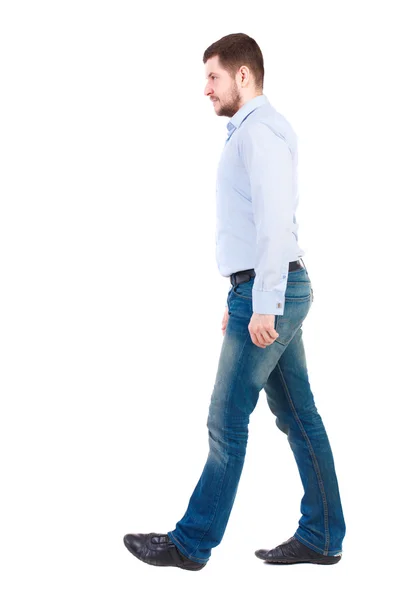 歩くビジネスマンの背面図. — ストック写真