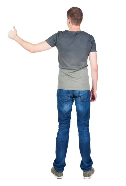 Vista posterior de hombre en camiseta. — Foto de Stock