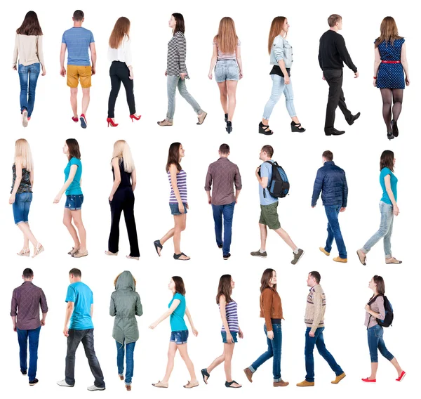 gidiş insanlar hareket küme.