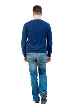 Arkadan görünüş-yakışıklı bir adam olacak.