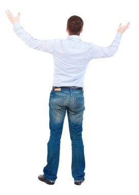 praye elinde bir ceketli adamı kaldırdı