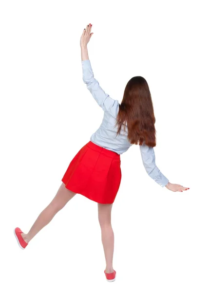 Equilibrio de mujer joven. — Foto de Stock