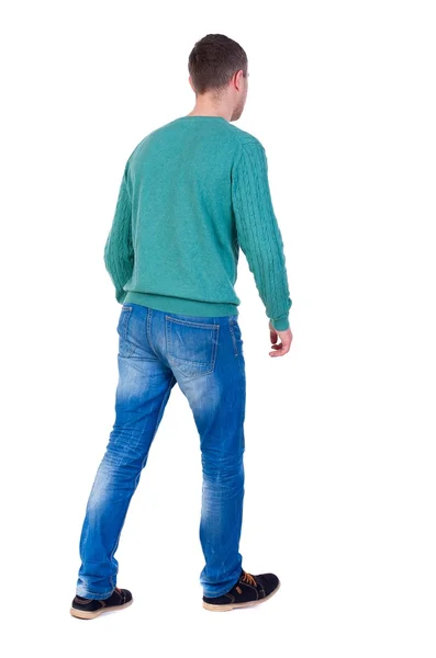 Back view of going  handsome man. — Stock Photo, Image