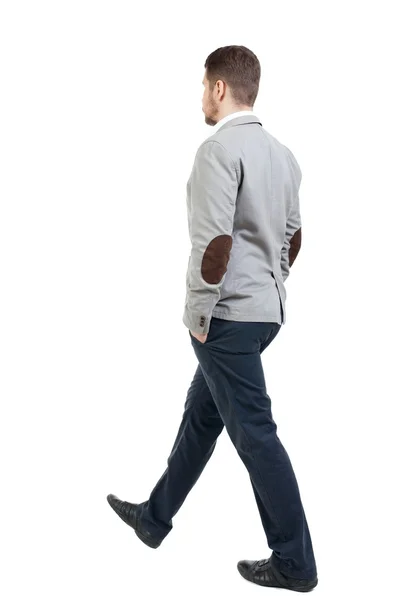 Pohled zezadu na chodící podnikatel. — Stock fotografie