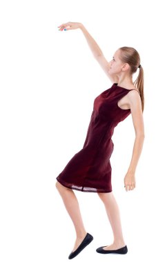 genç kadın Dengeleme.