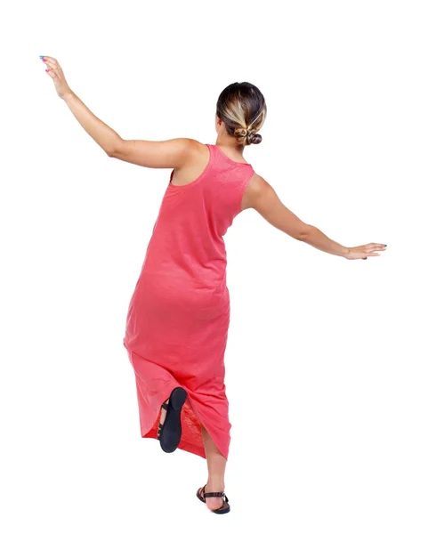 Equilibrio de mujer joven. — Foto de Stock