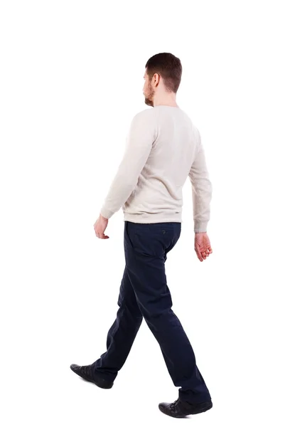 歩くビジネスマンの背面図. — ストック写真