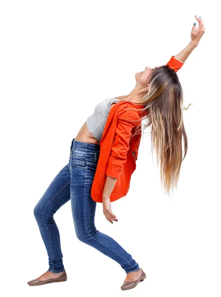 Equilibrio de mujer joven. — Foto de Stock