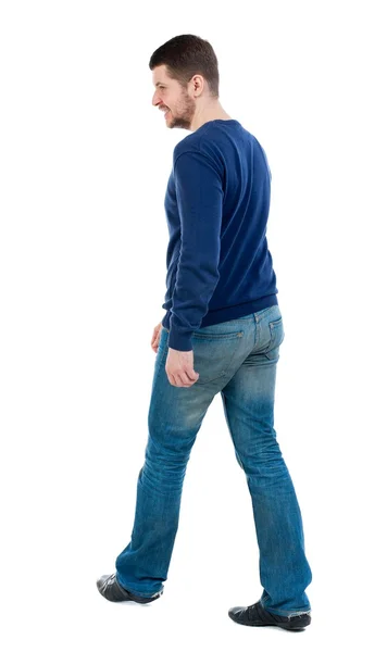 Back view of going  handsome man. — Stock Photo, Image