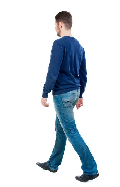 Back view of going  handsome man. — Stock Photo, Image