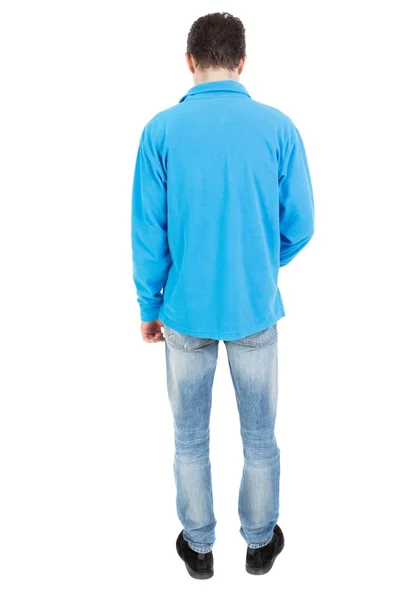 Widok z tyłu człowieka w dżinsach — Zdjęcie stockowe