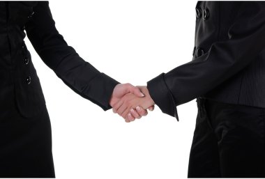 İki kadının el sallamak