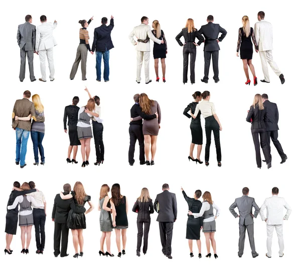 Collection " Back view of  business team " —  Fotos de Stock
