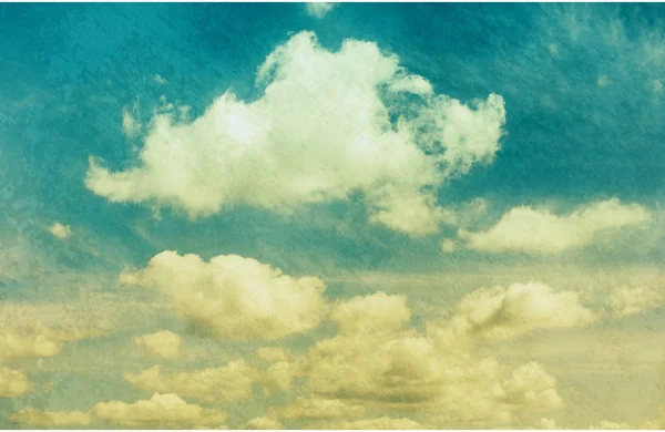 Nubes en estilo vintage . — Foto de Stock