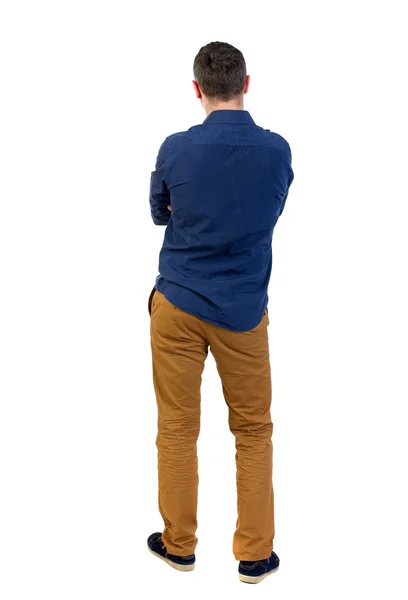 Back view of man . Standing young guy. — Stock Photo, Image