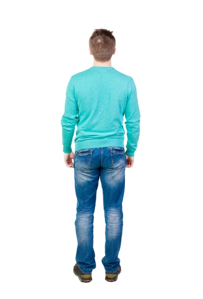 Вид сзади человека в джинсах. — стоковое фото