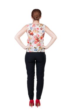 duran kadını arkadan görünüm