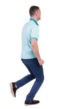 çalışan adam arkadan görünüm