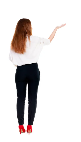 Podnikatelka drží ruku — Stock fotografie