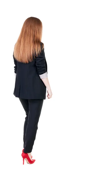 Camminare donna d'affari Back view — Foto Stock