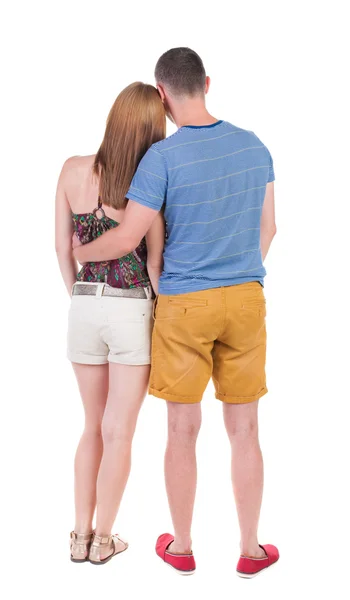 Young embracing couple — Stock Photo, Image