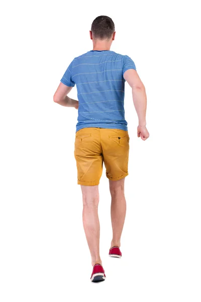 Muž v tričko a šortky — Stock fotografie