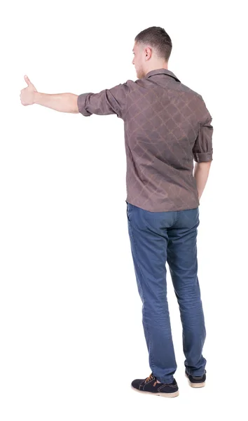 Man toont duimen omhoog — Stockfoto