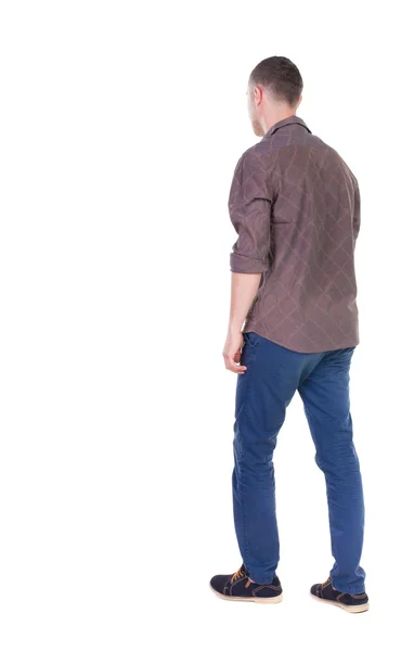 Vista de traseira curta homem — Fotografia de Stock