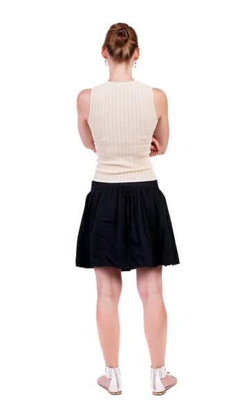 Standing woman back view — Stock Photo, Image