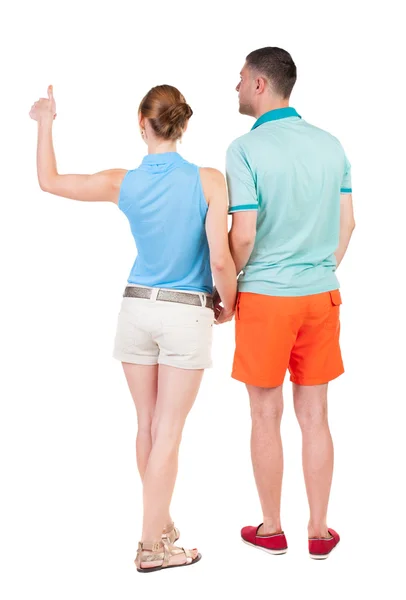 Couple showing thumb up — Stock Photo, Image