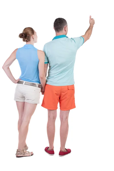 Couple showing thumb up — Stock Photo, Image