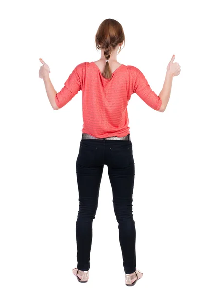 Woman showing thumbs up Stock Picture