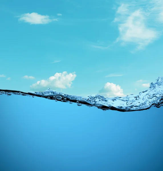 Cielo y fondo submarino — Foto de Stock