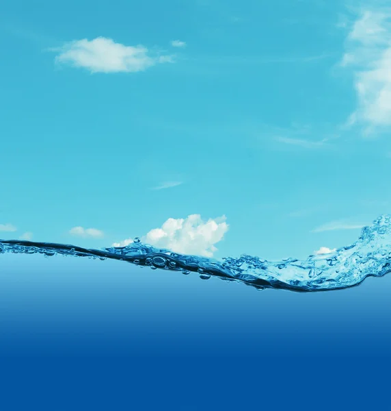 Blå havslandskap — Stockfoto