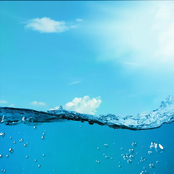 Azul oceano paisagem — Fotografia de Stock