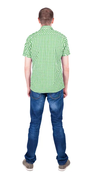 Man in checkered shirt — Stock Photo, Image