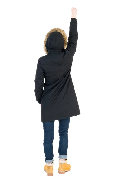 Frau in Winterjacke — Stockfoto