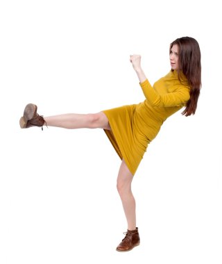 Sıska kadın komik kavga