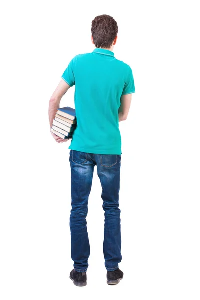 A man carries  books — 스톡 사진