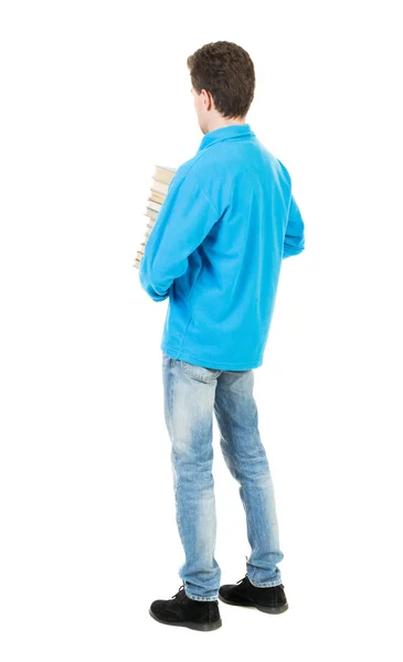 A man carries books — Fotografia de Stock