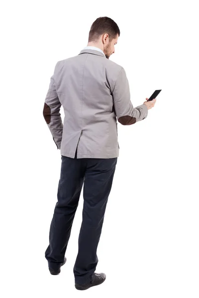 Homem de negócios usando telefone celular. — Fotografia de Stock