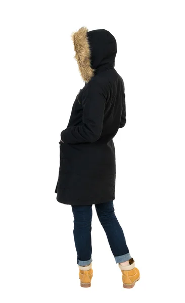 Frau in Winterjacke — Stockfoto