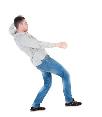 Genç adam Dengeleme