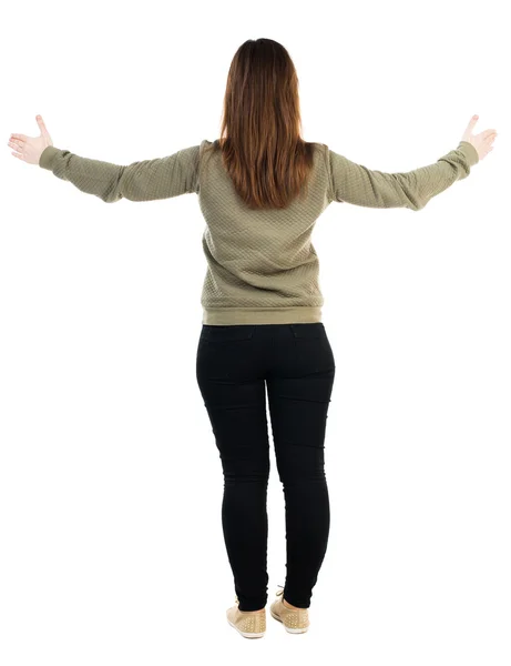 Dancing young woman. — Stock Photo, Image