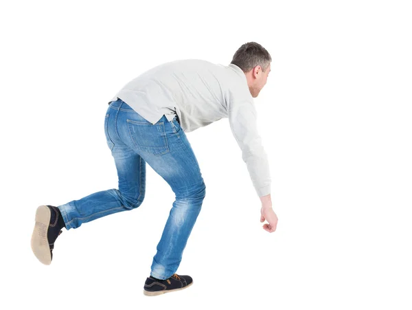 Equilibrio a hombre joven — Foto de Stock